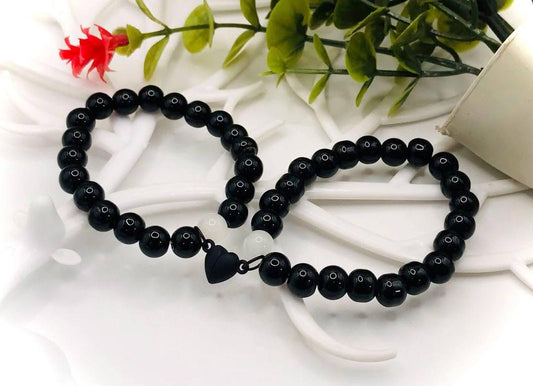 2 Pcs Butterfly Hanging Resin Polish Couple's Bracelet