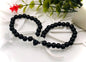 2 Pcs Butterfly Hanging Resin Polish Couple's Bracelet
